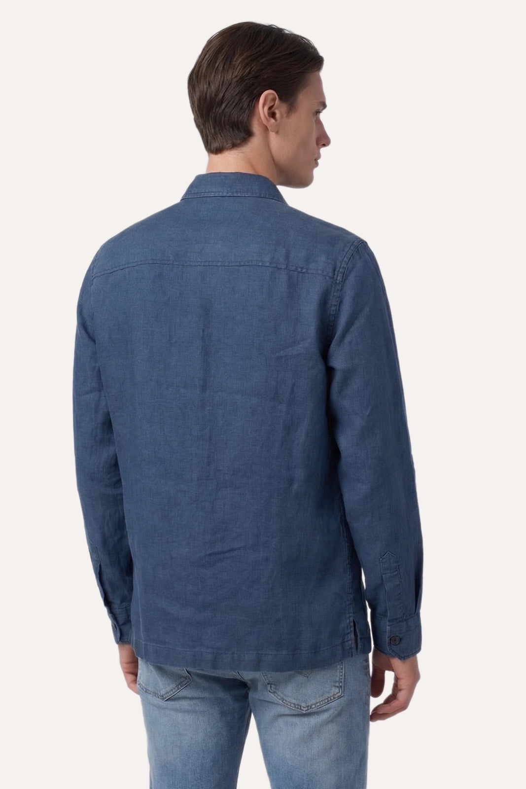 SOBRECAMISA LORENZO LINO AZUL