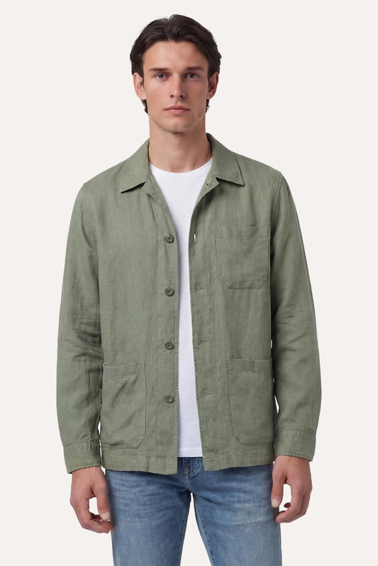 SOBRECAMISA LORENZO LINO VERDE