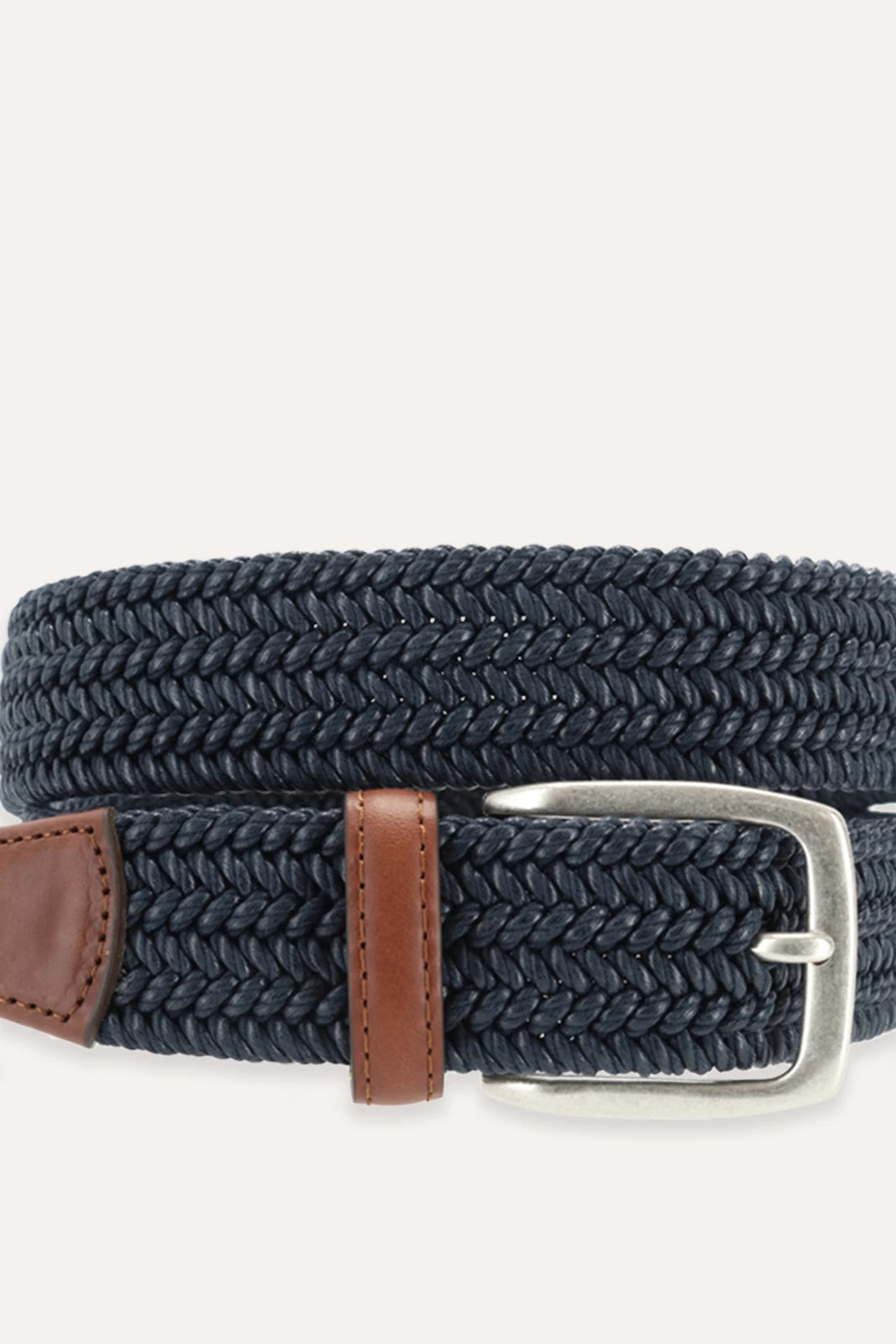 CINTURÓN ELÁSTICO TRENZADO NAVY