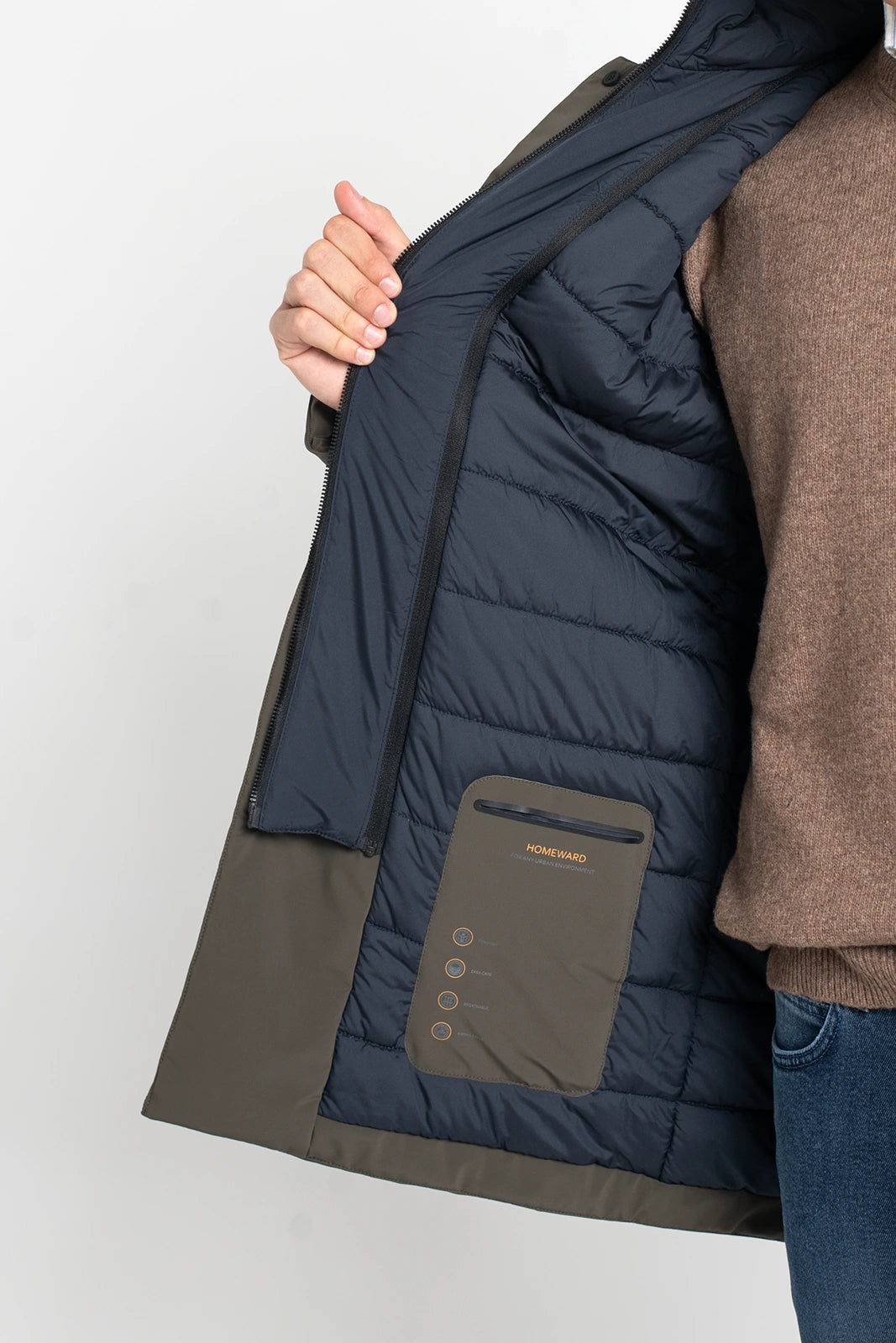 GABARDINA VERDE ACOLCHADA HOMEWARD