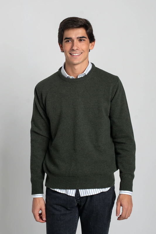 JERSEY CUELLO A CAJA VERDE OSCURO