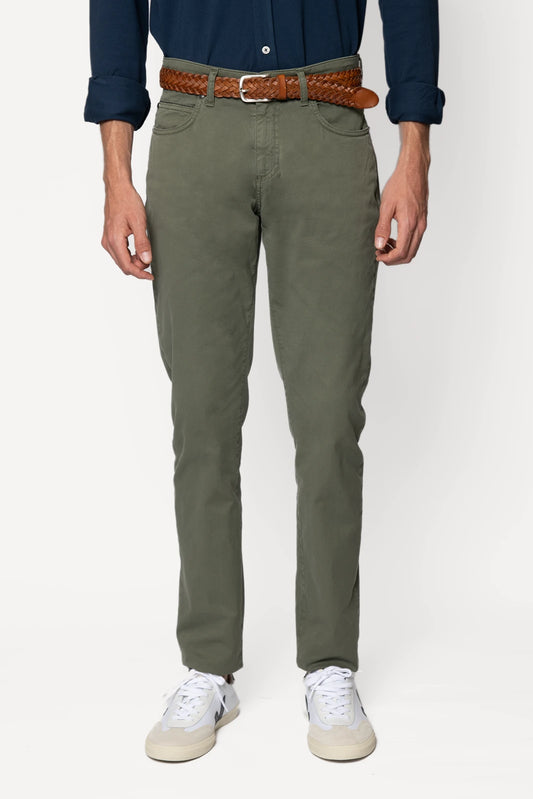 PANTALÓN 5 BOLSILLOS VERDE OSCURO