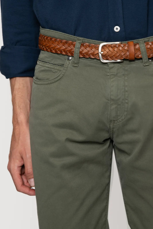 PANTALÓN 5 BOLSILLOS VERDE OSCURO