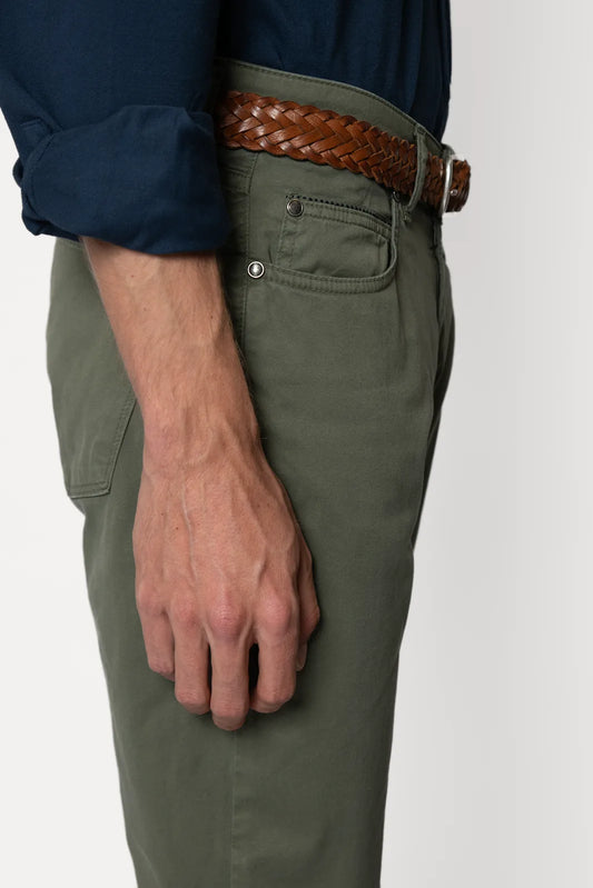 PANTALÓN 5 BOLSILLOS VERDE OSCURO
