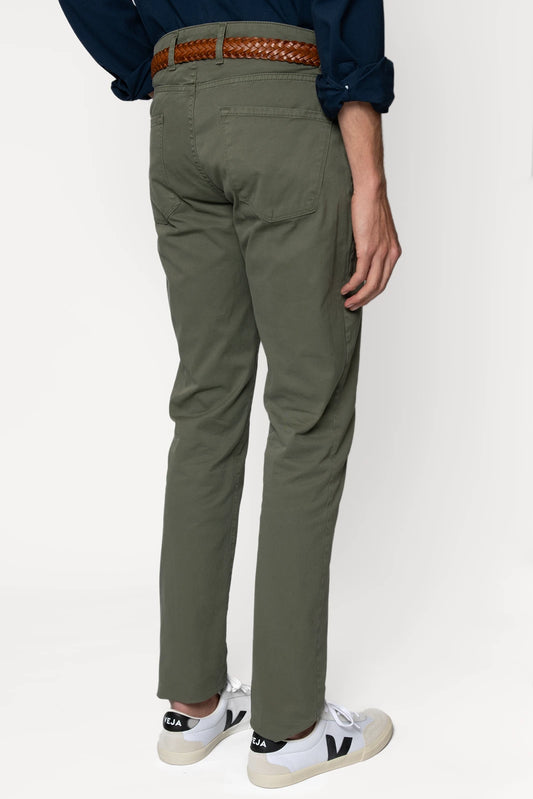 PANTALÓN 5 BOLSILLOS VERDE OSCURO