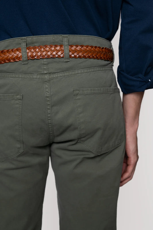 PANTALÓN 5 BOLSILLOS VERDE OSCURO