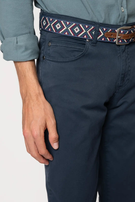 PANTALON 5 BOLSILLOS AZUL OSCURO