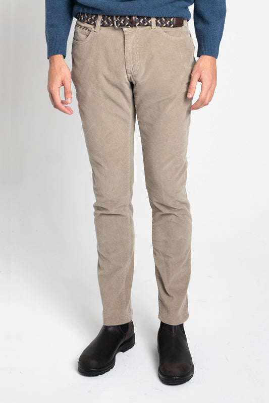 PANTALÓN CHINO PANA BEIGE