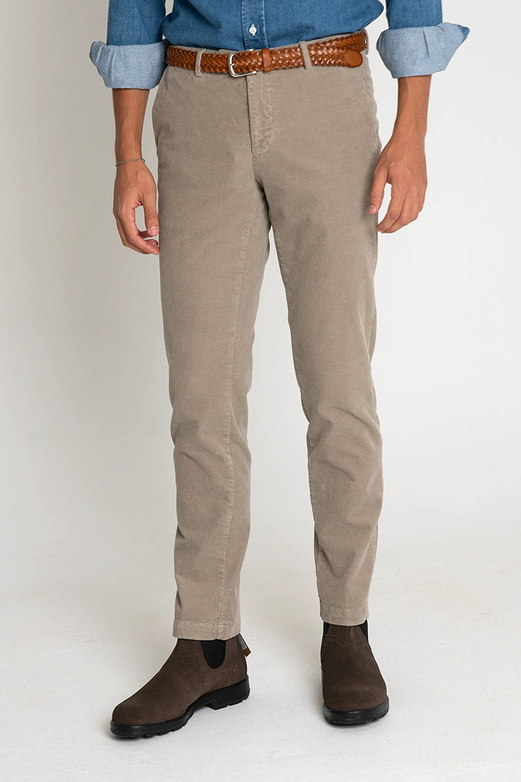 PANTALÓN CHINO PANA BEIGE