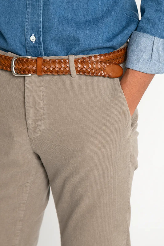 PANTALÓN CHINO PANA BEIGE