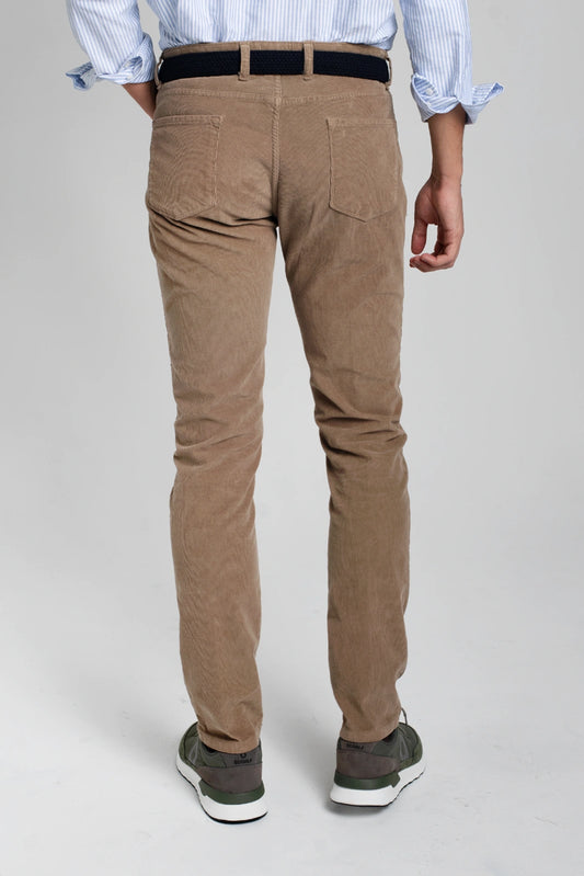 PANTALÓN 5 BOLSILLOS DE PANA TOSTADO