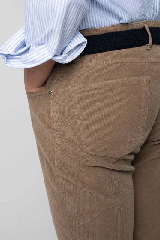 PANTALÓN 5 BOLSILLOS DE PANA TOSTADO