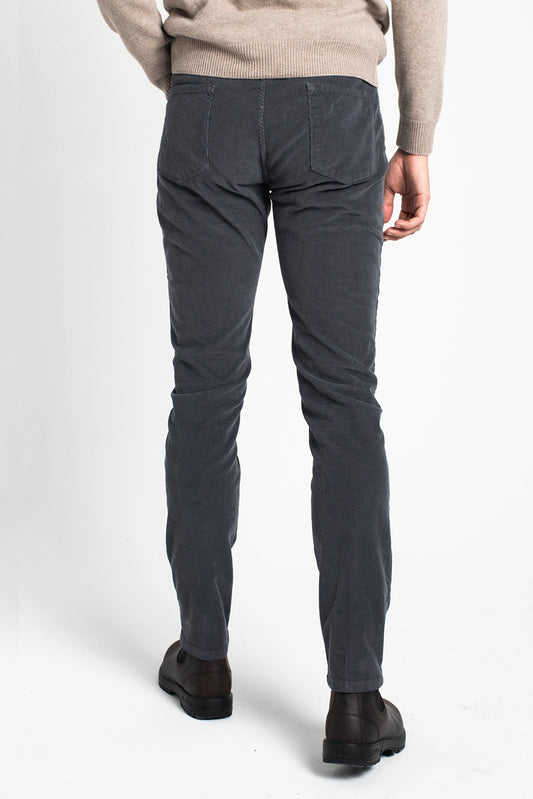 PANTALÓN 5 BOLSILLOS DE PANA GRIS