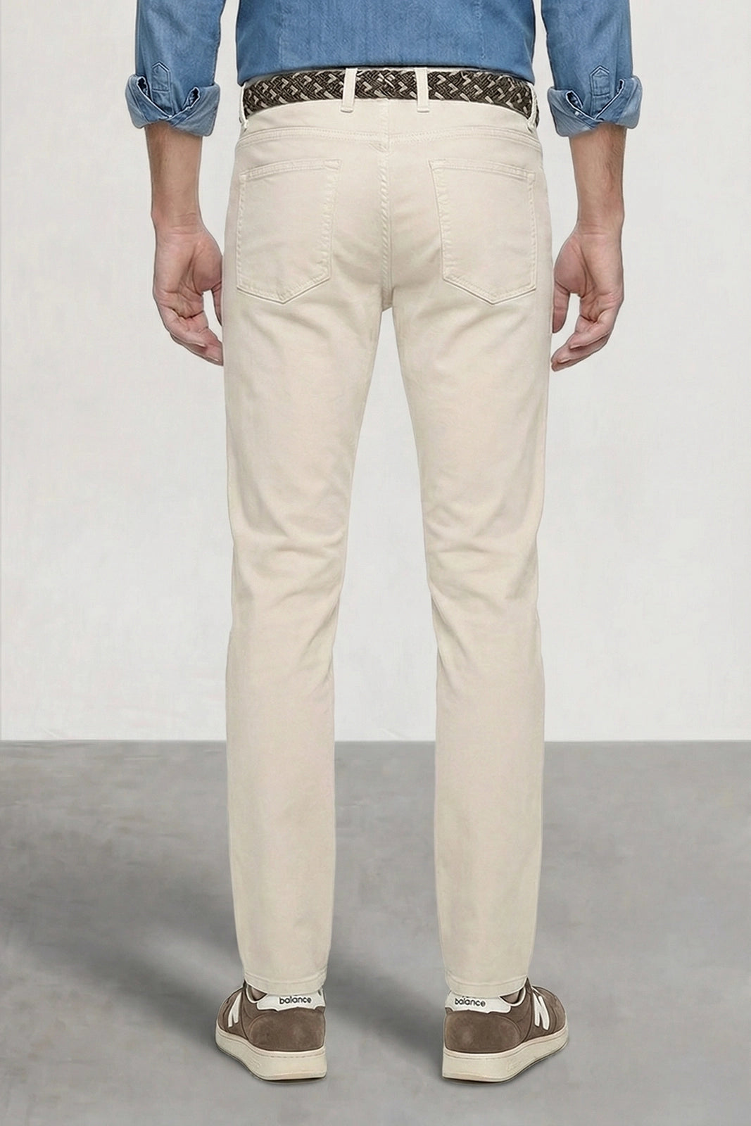 PANTALÓN 5 BOLSILLOS BEIGE CLARO