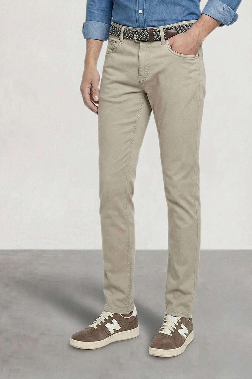 PANTALÓN 5 BOLSILLOS BEIGE