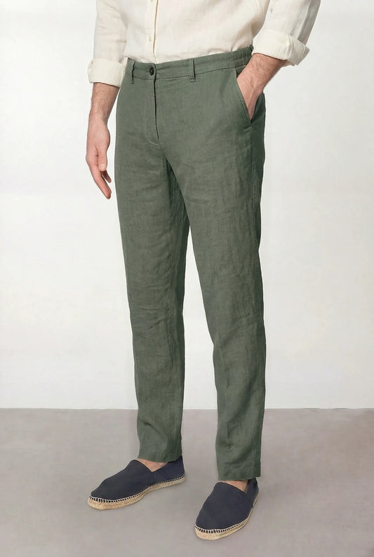 PANTALÓN CHINO LIGERO VERDE