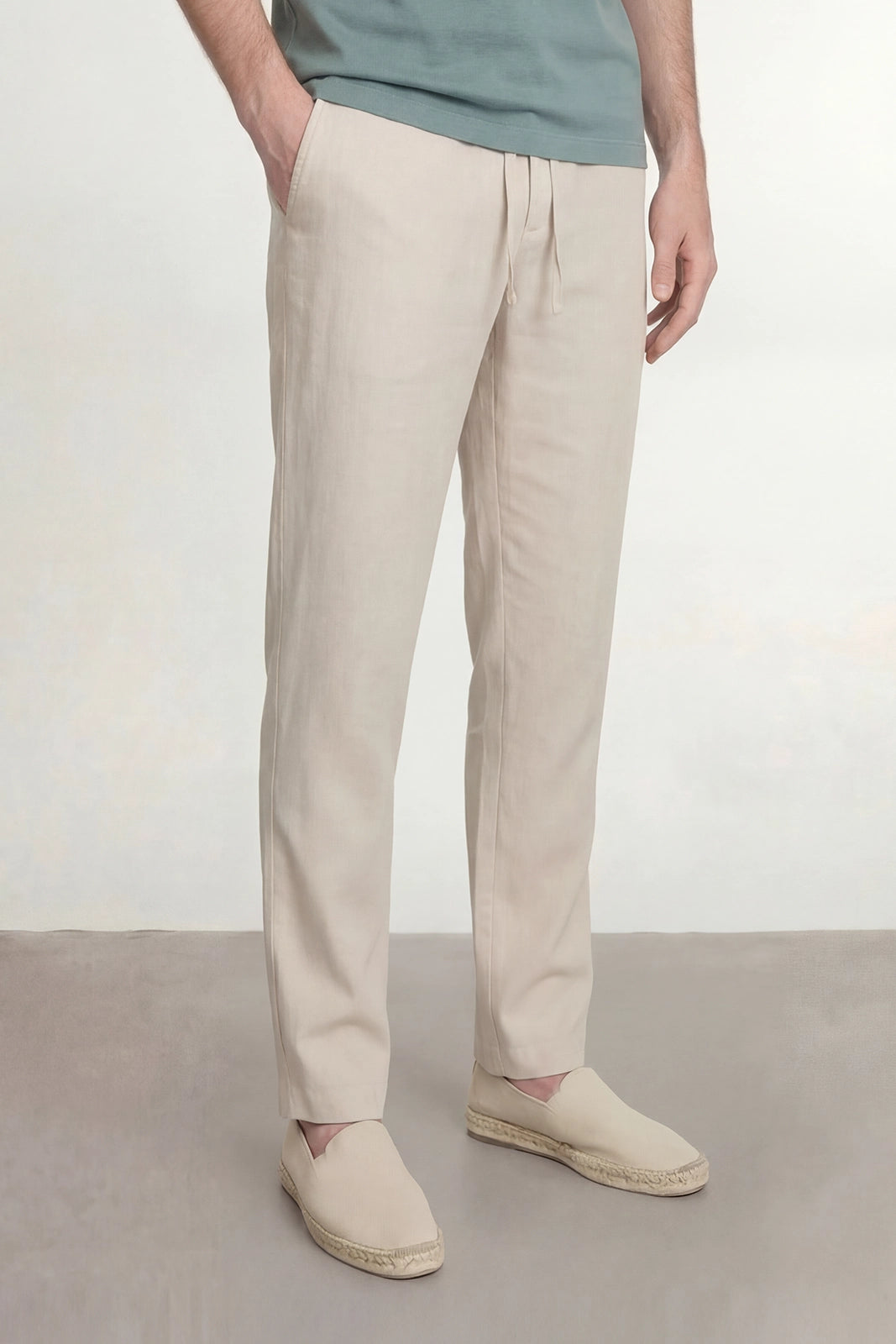PANTALÓN LINO CRUDO