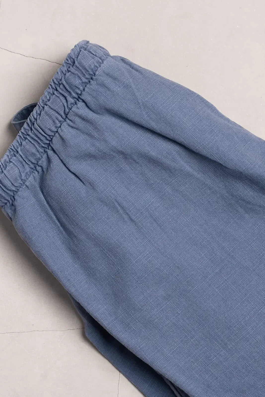 PANTALÓN LINO AZUL