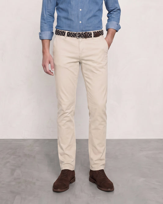 PANTALON CHINO HUESO