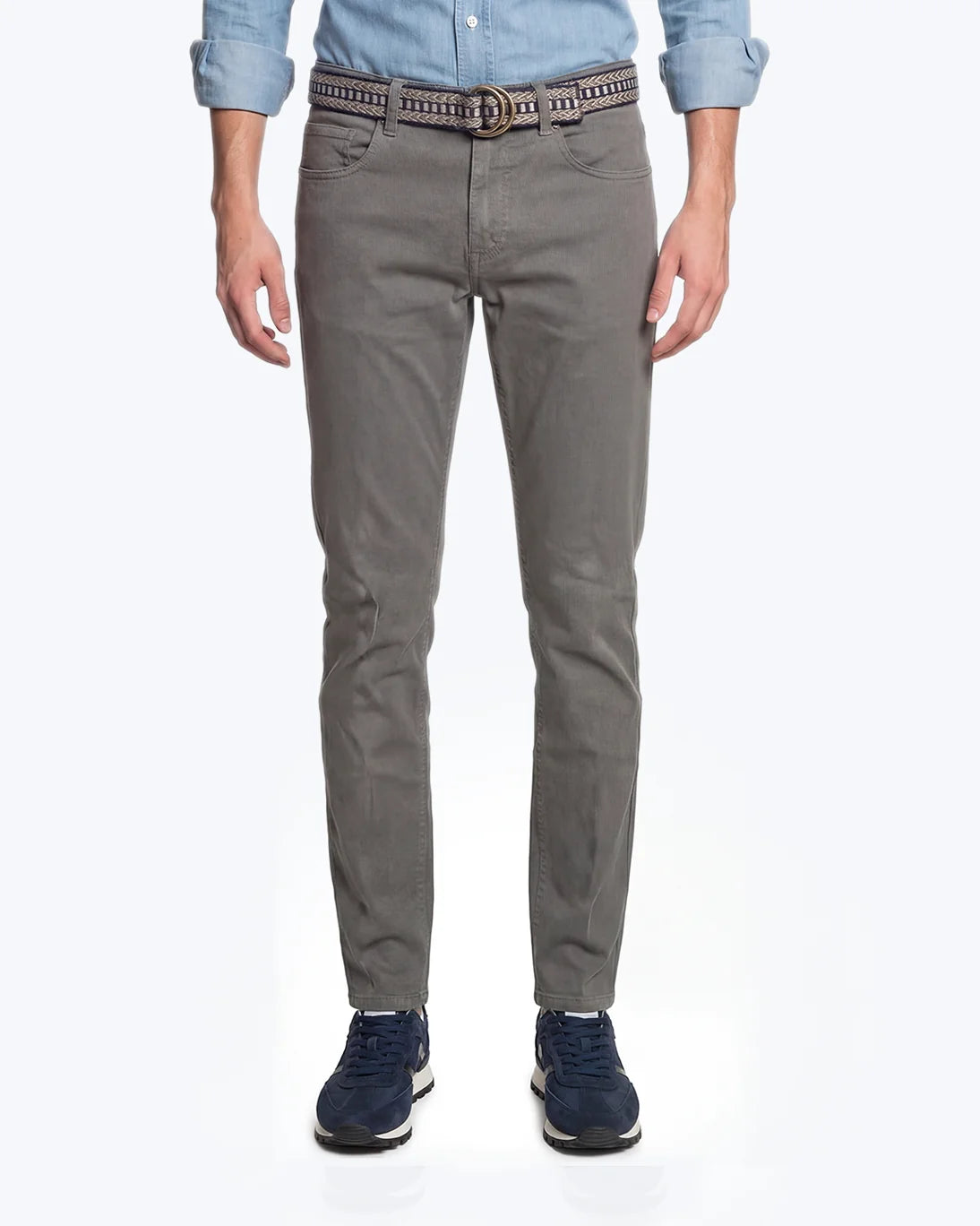 PANTALON CINCO BOLSILLOS GRIS