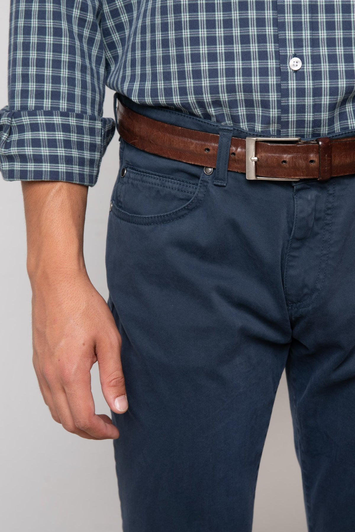 PANTALON CINCO BOLSILLOS  AZUL