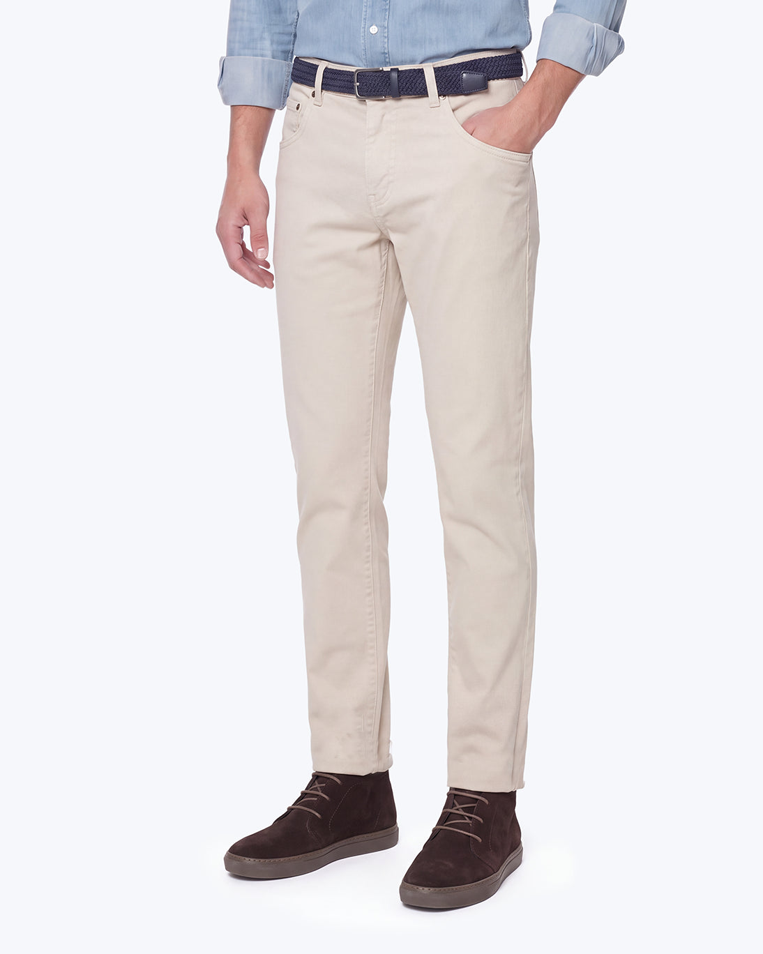 PANTALON CINCO BOLSILLOS CREMA