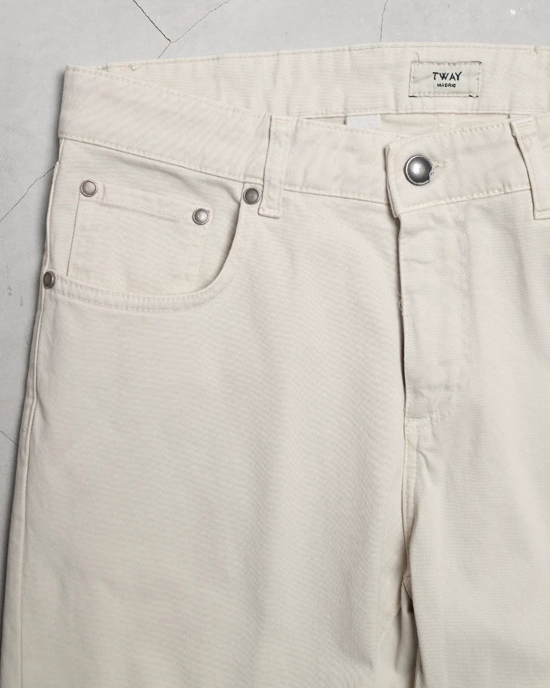 PANTALON CINCO BOLSILLOS CREMA