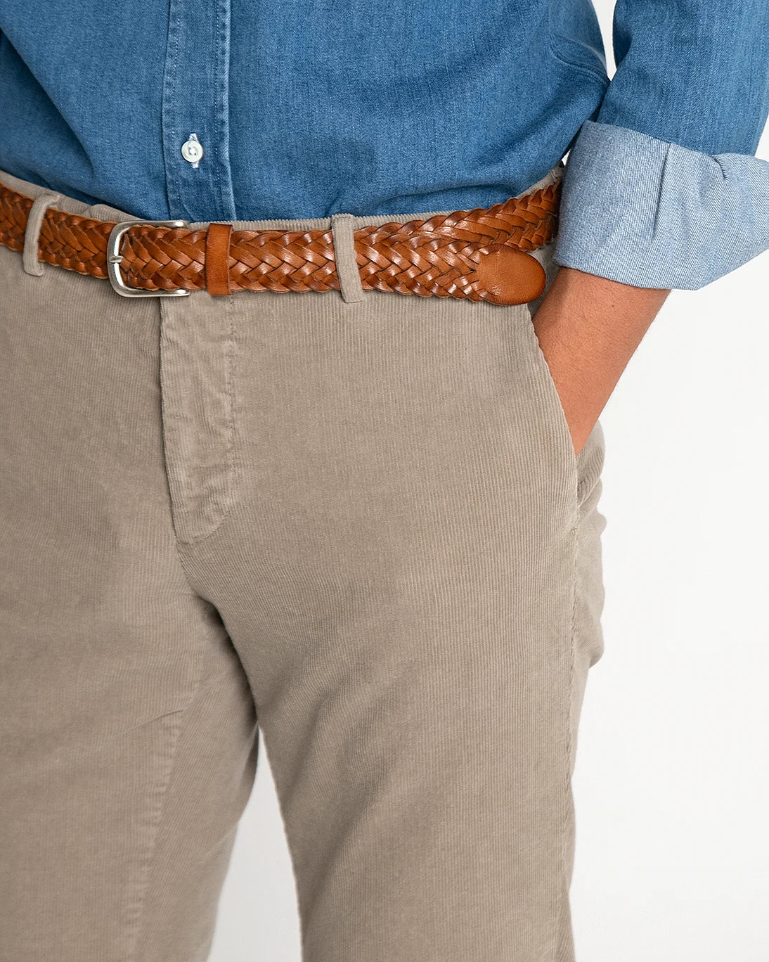 PANTALON CHINO PANA BEIGE