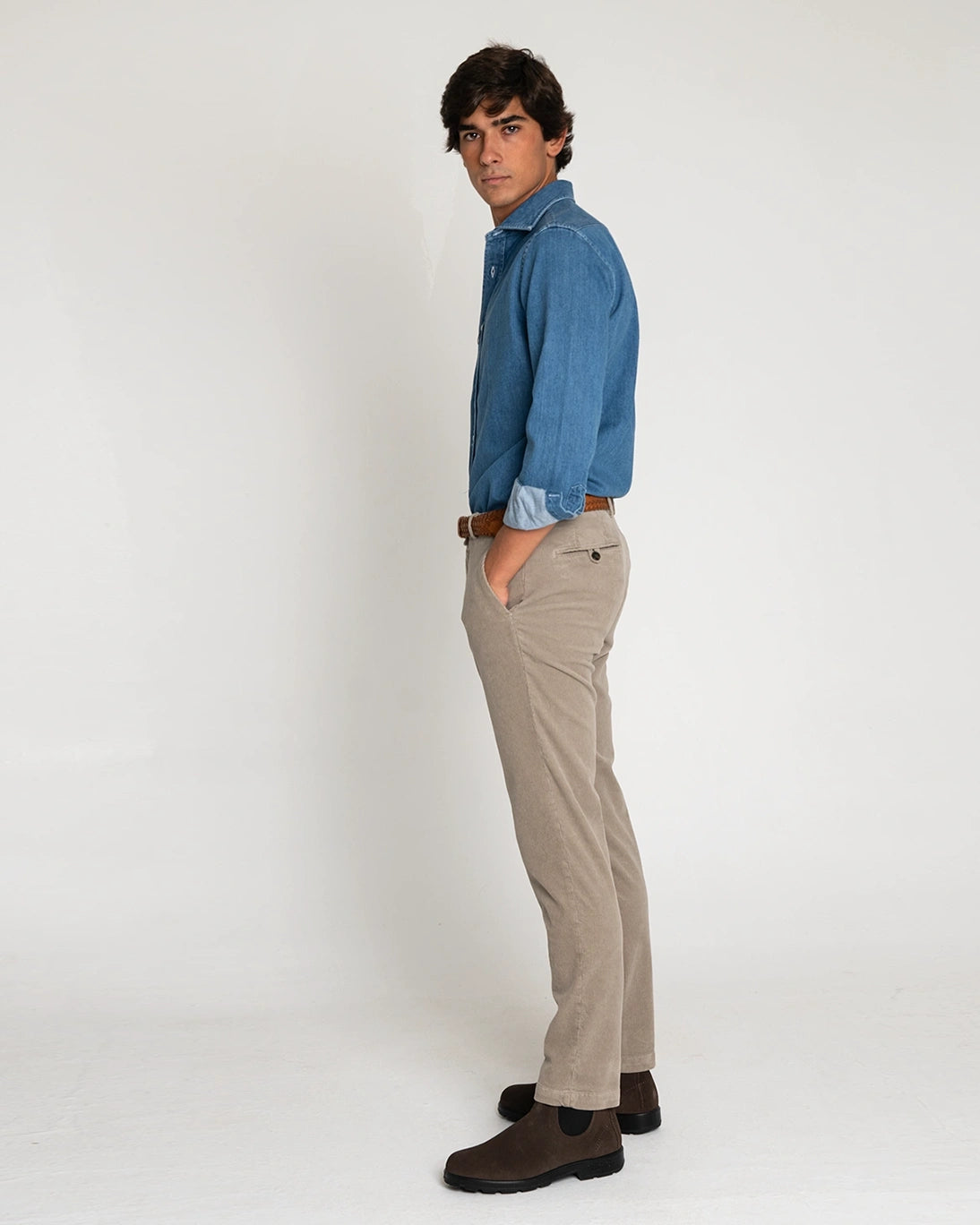 PANTALON CHINO PANA BEIGE