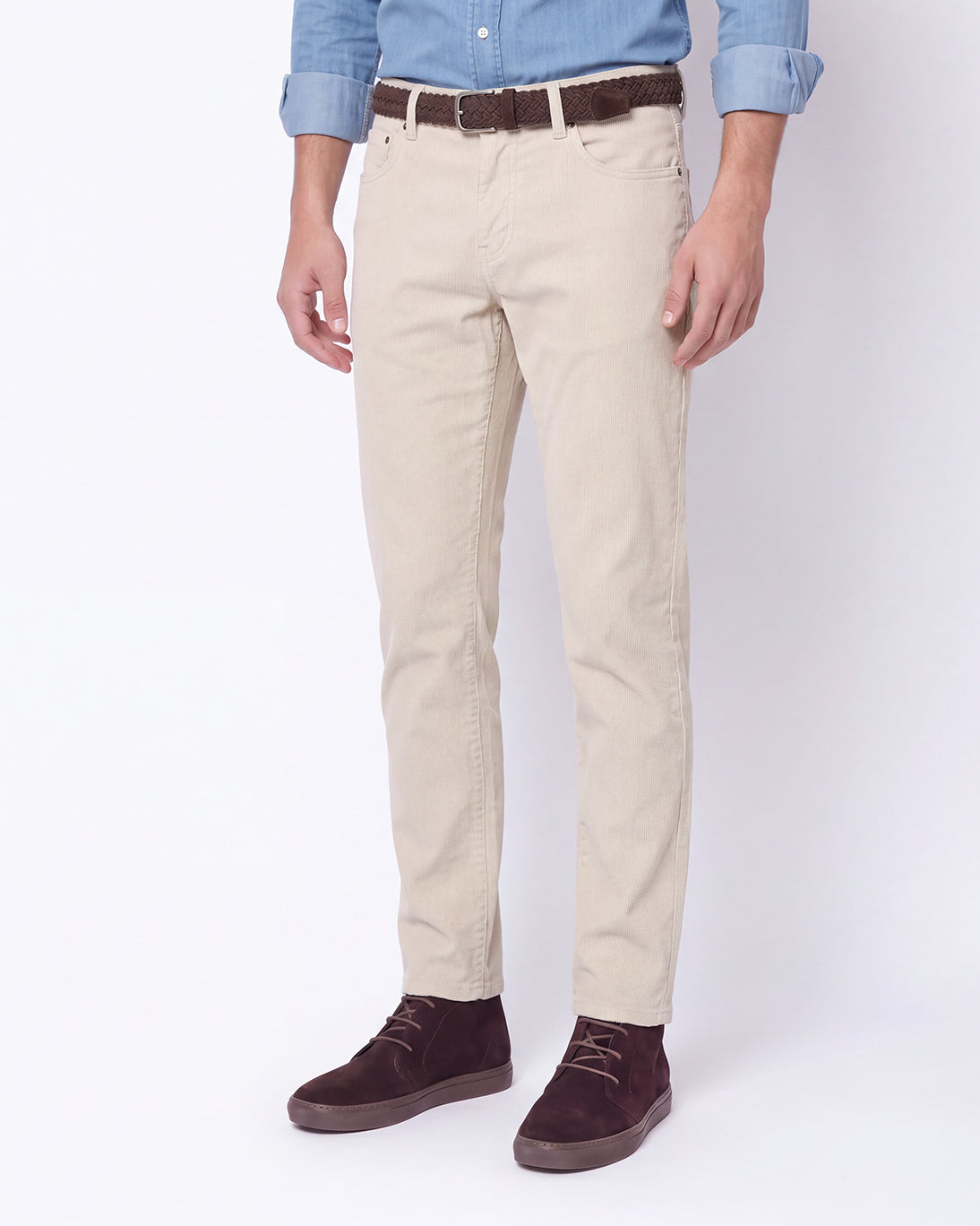 PANTALON 5 BOLSILLOS PANA CRUDO