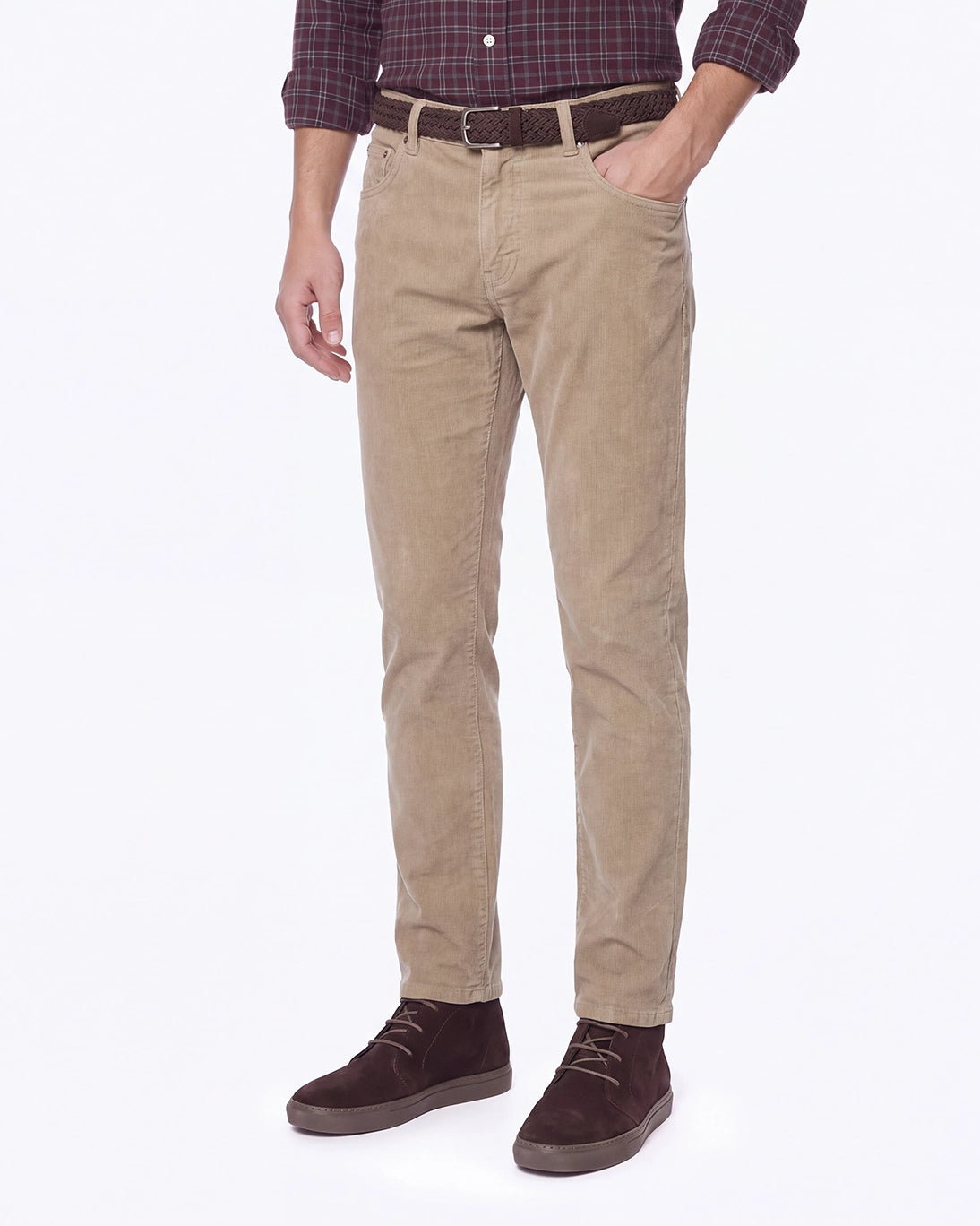 PANTALON 5 BOLSILLOS PANA BEIGE