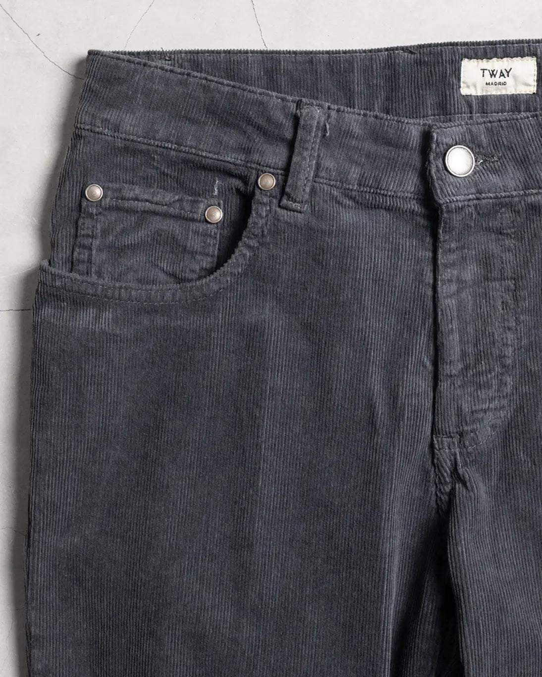 PANTALON 5 BOLSILLOS PANA GRIS
