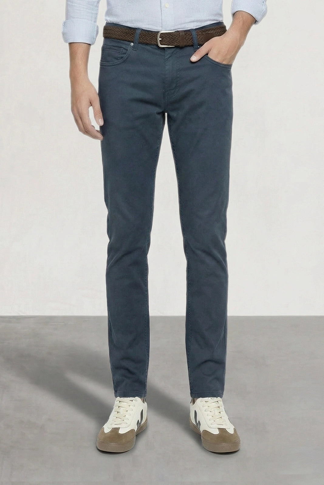 PANTALON 5 BOLSILLOS AZUL OSCURO