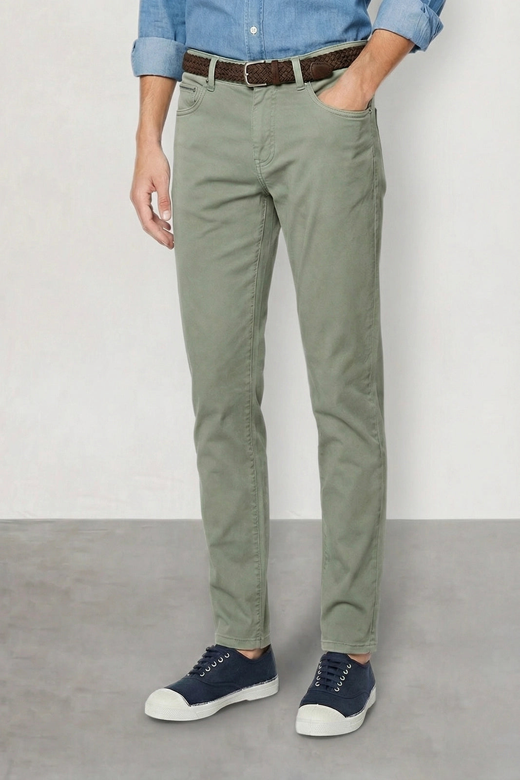 PANTALÓN 5 BOLSILLOS VERDE