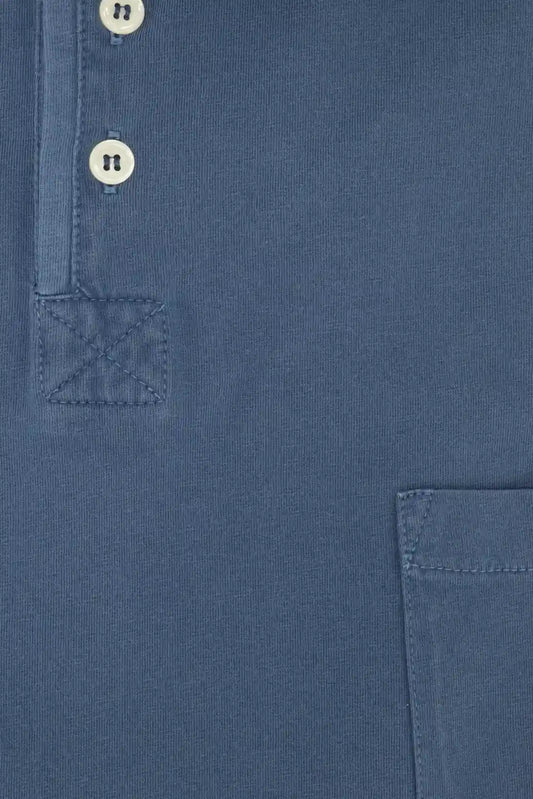 POLO MANGA LARGA JERSEY AZUL
