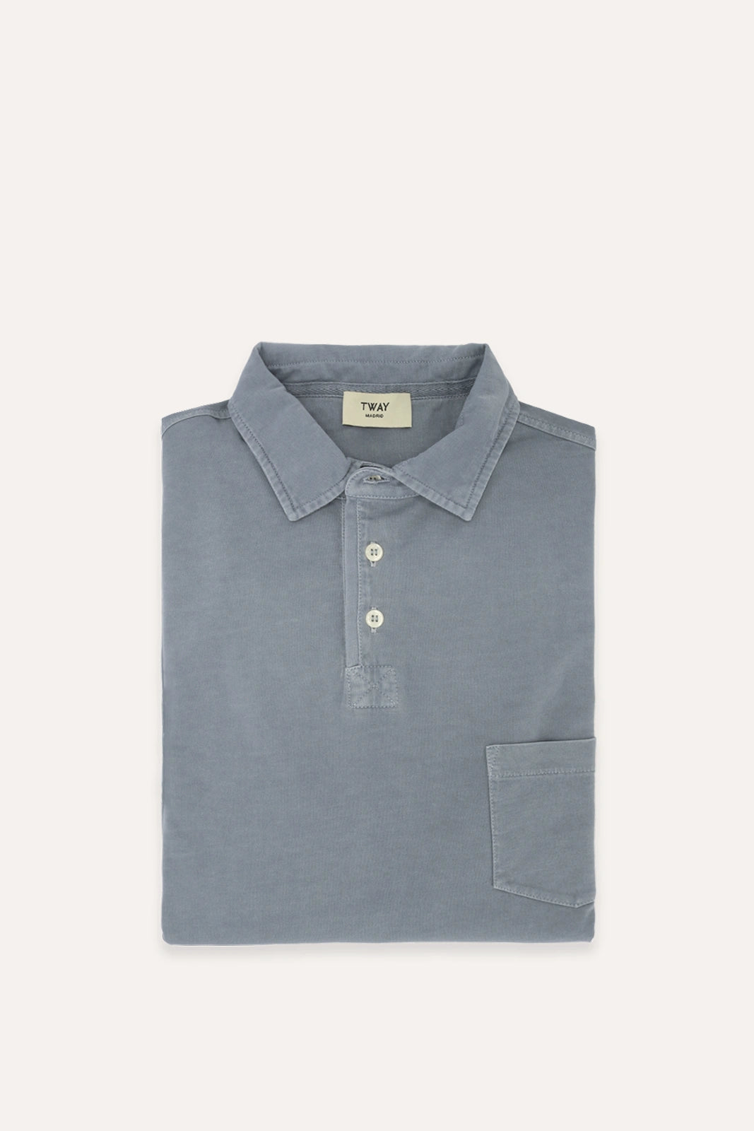 POLO MANGA LARGA JERSEY GRIS