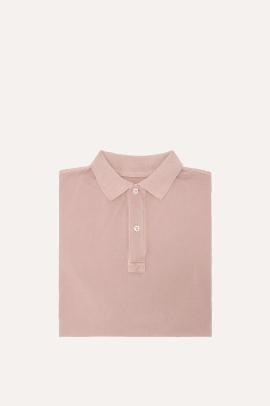 POLO PIQUÉ MANGA CORTA ROSA