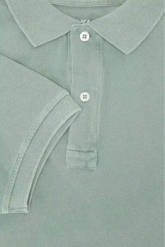 POLO PIQUÉ MANGA CORTA VERDE CLARO