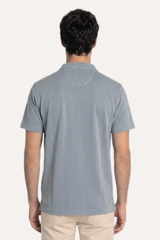 POLO JERSEY SIN BOTONES GRIS