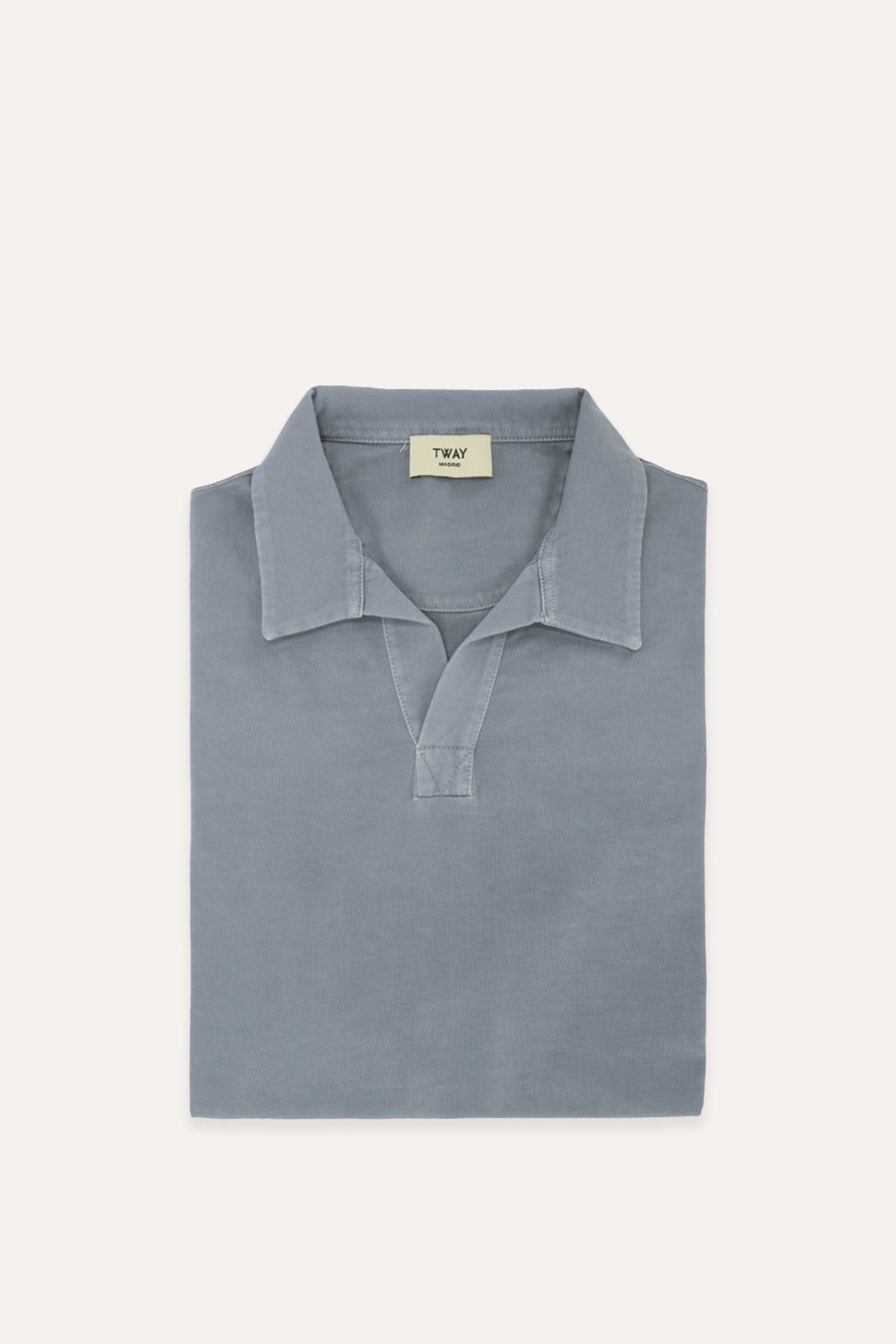POLO JERSEY SIN BOTONES GRIS