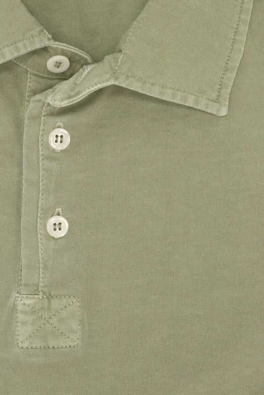 POLO MANGA CORTA JERSEY VERDE OLIVA