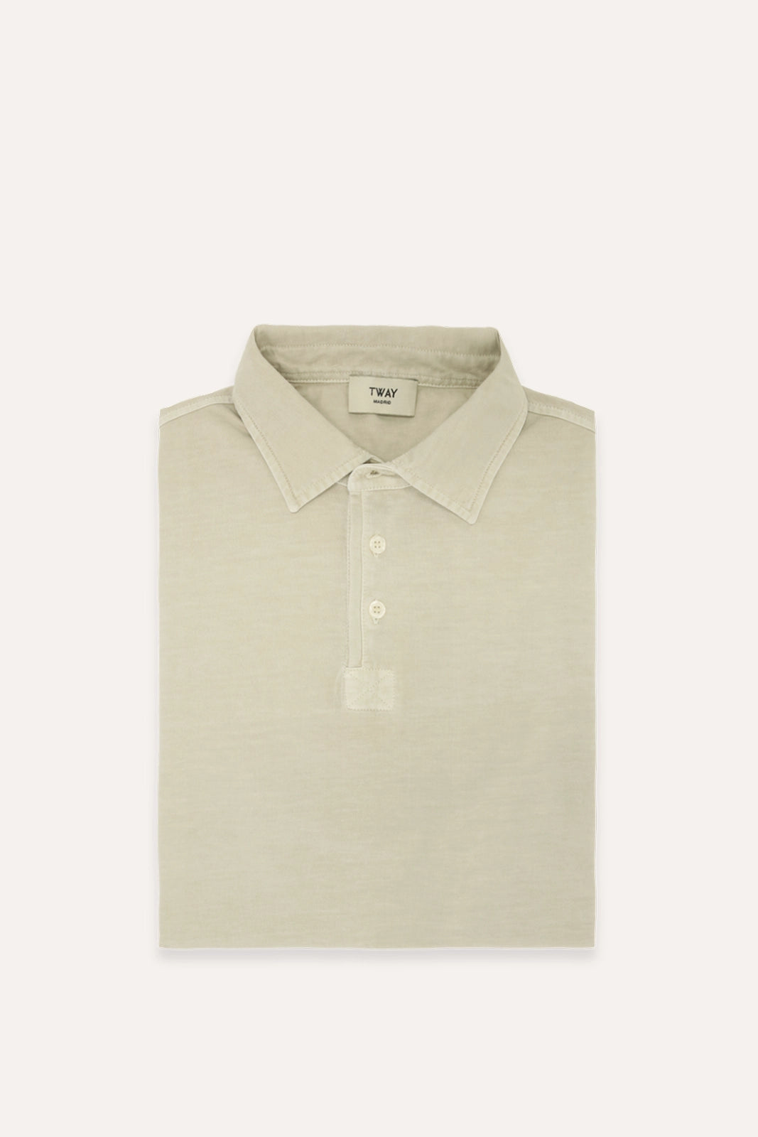 POLO MANGA CORTA JERSEY BEIGE
