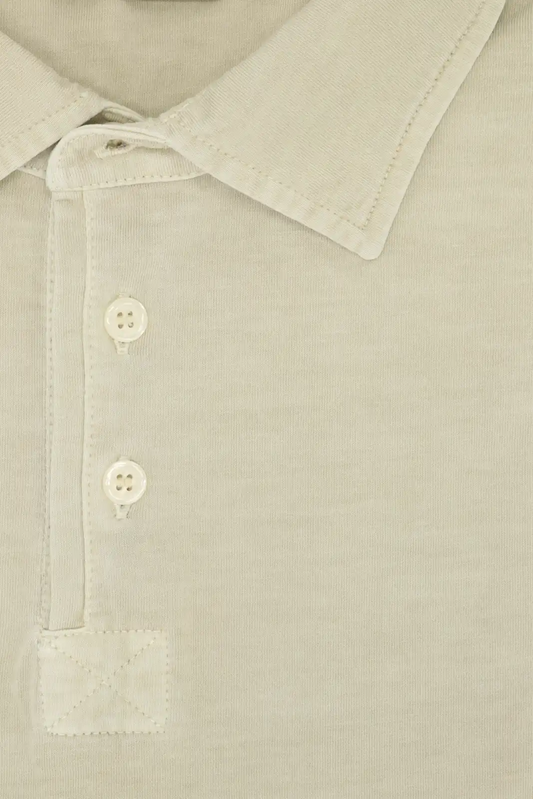 POLO MANGA CORTA JERSEY BEIGE