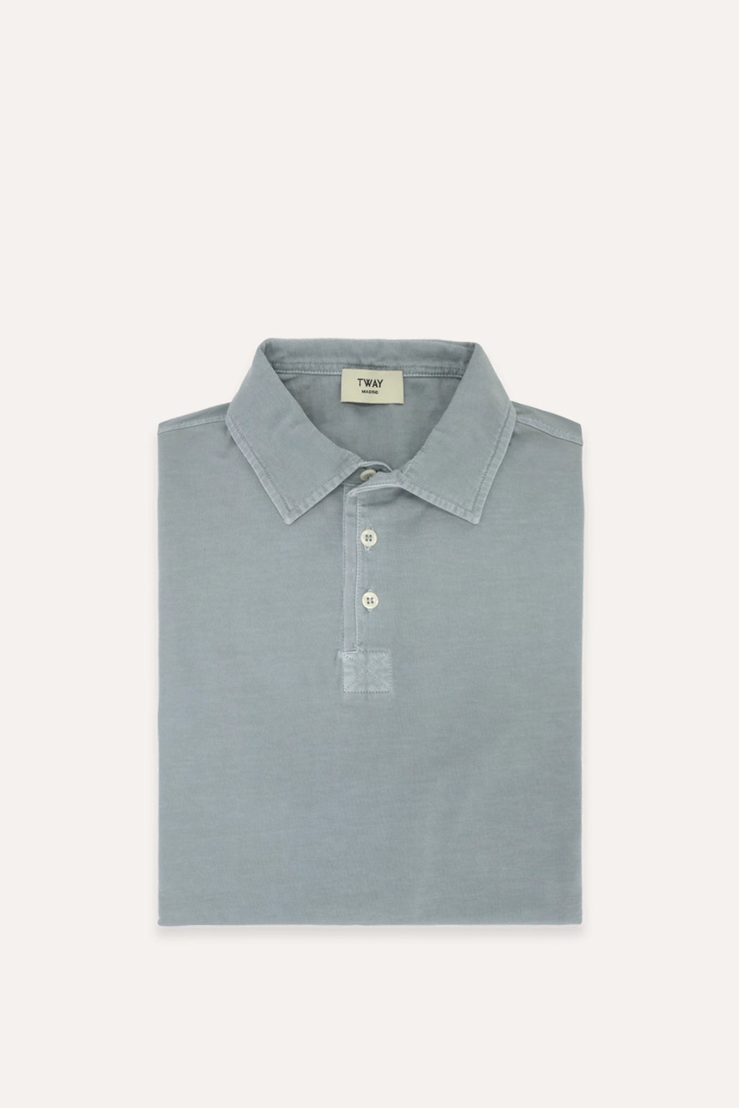 POLO MANGA CORTA JERSEY AZUL VERDOSO