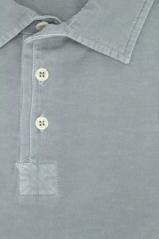 POLO MANGA CORTA JERSEY AZUL VERDOSO
