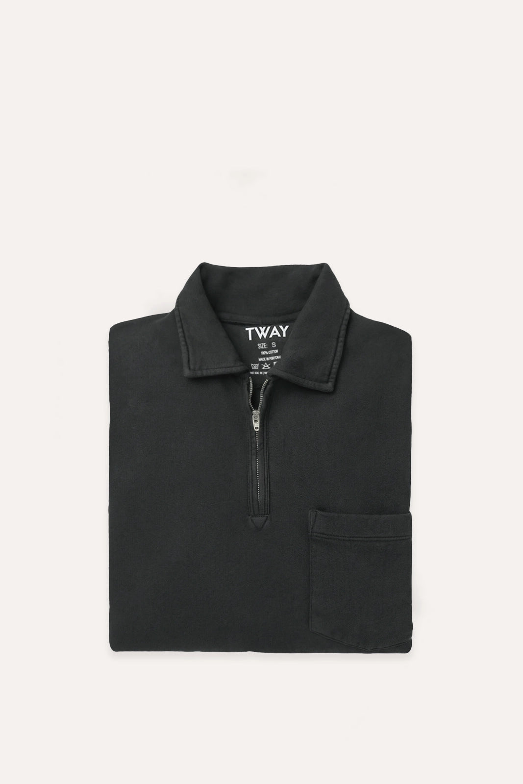 SUDADERA CUELLO POLO GRIS ANTRACITA