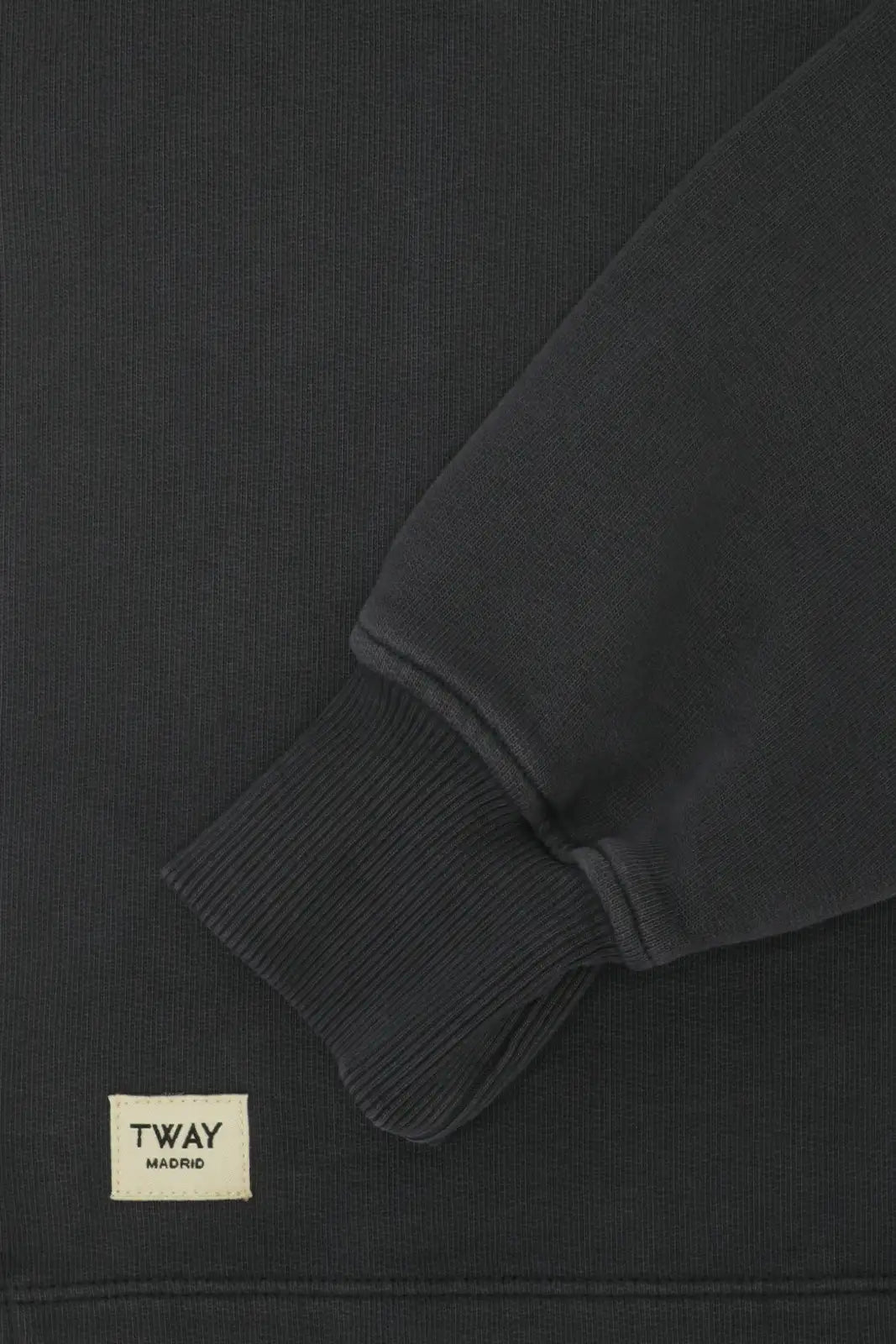 SUDADERA CUELLO POLO GRIS ANTRACITA