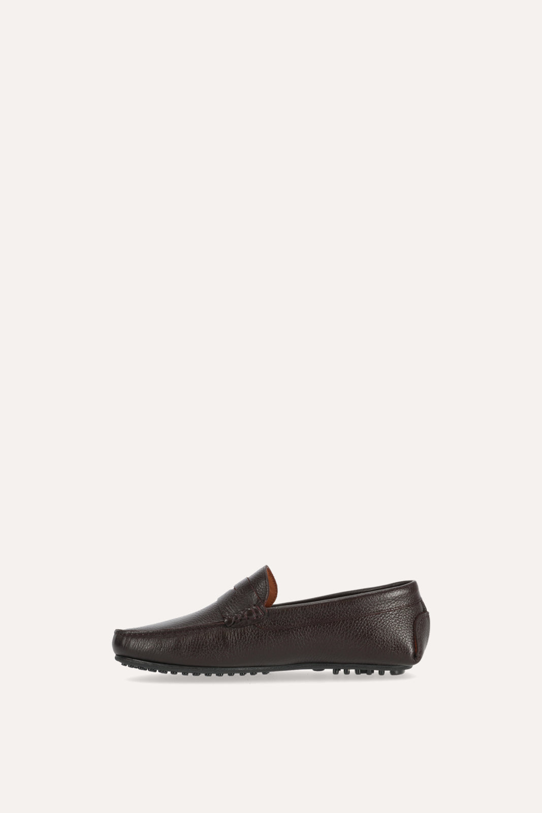 MOCASINES DE PIEL LABRADA MARRÓN