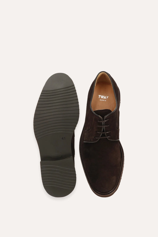 ZAPATOS DE CORDONES SERRAJE MARRÓN