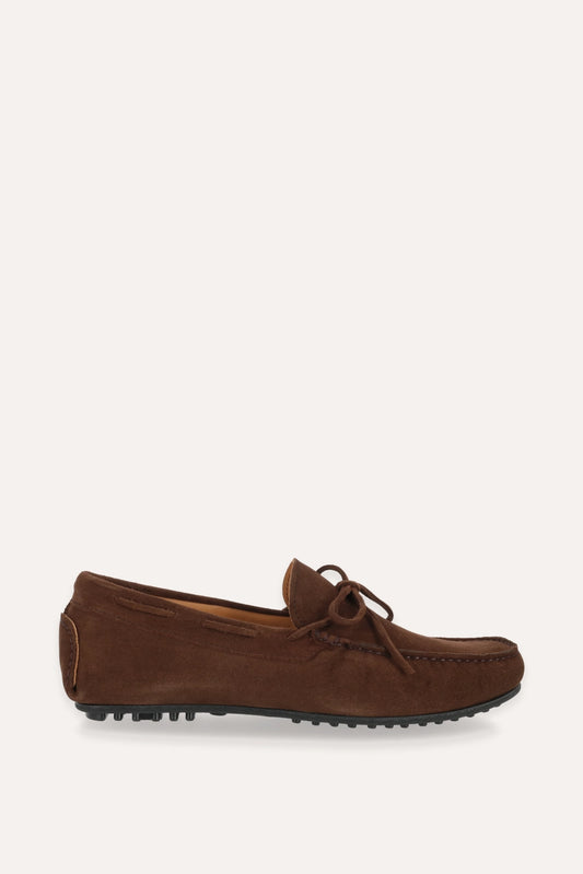 MOCASINES LAZO SERRAJE MARRÓN
